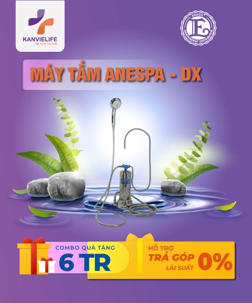Máy tắm anespa-dx, tại nghiệm spa tại nhà, sản phẩm của Enagic, phân phối chính hãng bởi kanvielife